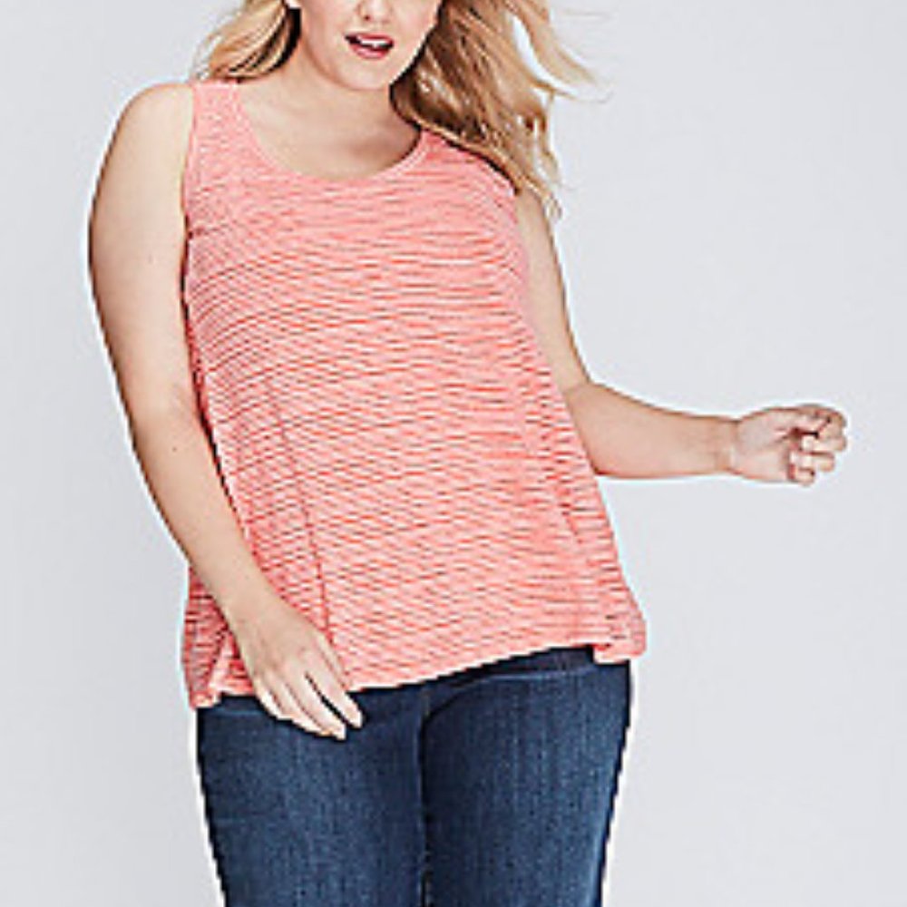 Lane Bryant Striped Tank Top Plus Size 26/28